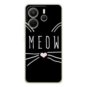 Бампер с изображением Котиков для Редми Нот 14 4G (КОТИК MEOW)