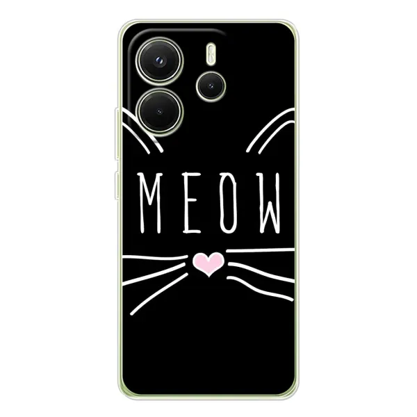 Чехол с рисунком «КОТИК MEOW» для Xiaomi Redmi Note 14 4G (EU) Чехол с рисунком «КОТИК MEOW» для Xiaomi Redmi Note 14 4G (EU)