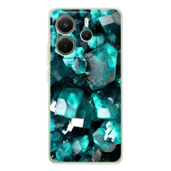 Чехол с рисунком «Кристалы» для Xiaomi Redmi Note 14 4G (EU)