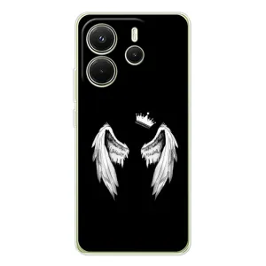 Чохол (Корона на чорному фоні) для Редмі Нот 14 4G (Крила і корона)