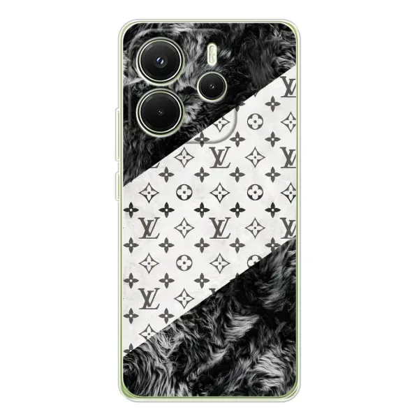 Чехол с рисунком «LV на белом» для Xiaomi Redmi Note 14 4G (EU)
