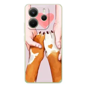 Чехол (ТПУ) Милые собачки для Xiaomi Redmi Note 14 4G (Любовь к собакам)