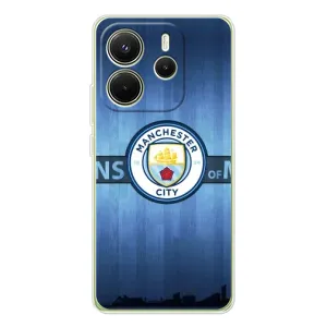 Силиконовые Чехлы принт Футбол на Xiaomi Redmi Note 14 4G (ManCity)