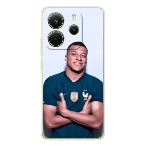 Чохол (TPU) з Футболістом на Xiaomi Redmi Note 14 4G (Мбаппешичка)