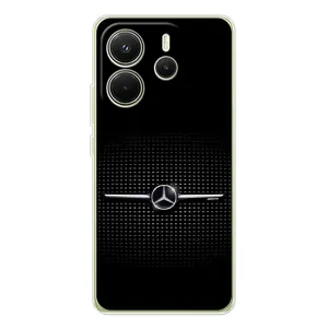 Силиконовый бампер с картинкой машины на Xiaomi Redmi Note 14 4G (Mercedes)