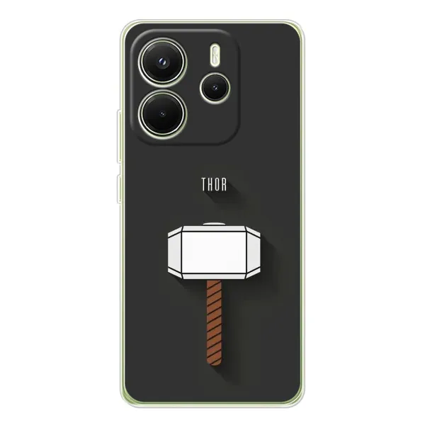 Чехол с рисунком «Молот Тора» для Xiaomi Redmi Note 14 4G (EU)