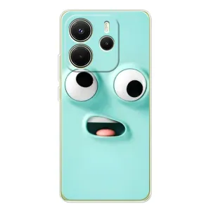 Силиконовые Чехлы (смешные стикеры) для Xiaomi Redmi Note 14 4G (Забавное мятное лицо)