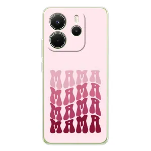 Чехлы на день мамы для Редми Нот 14 4G (Надпись мама)