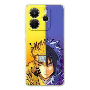 Купить Чехлы на телефон с принтом Anime для Xiaomi Redmi Note 14 4G (Naruto Vs Sasuke)