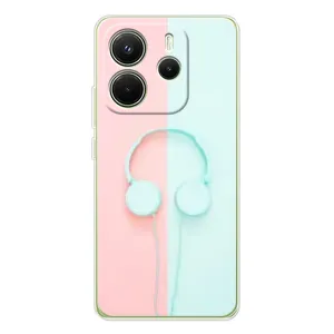 Девчачий Чехол для Xiaomi Redmi Note 14 4G (Наушники)