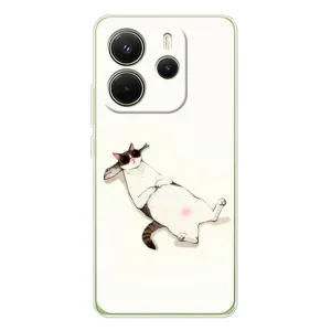 Чехол на тематику: Коты для Xiaomi Redmi Note 14 4G (EU) (Отдых)