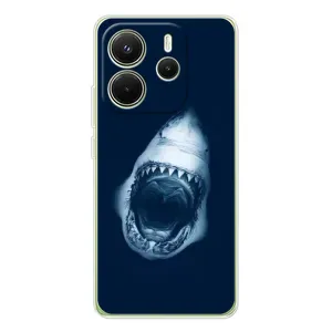 Силиконовый бампер с картинкой животных для Xiaomi Redmi Note 14 4G