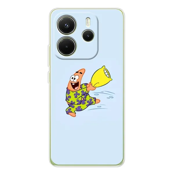Чехол с рисунком «Патрик с подушкой» для Xiaomi Redmi Note 14 4G (EU)