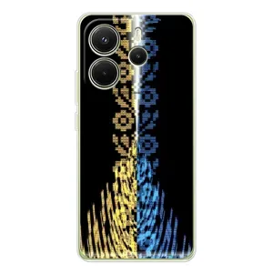 Силиконовый Чехол на Xiaomi Redmi Note 14 4G (Патриотическая вышиванка)