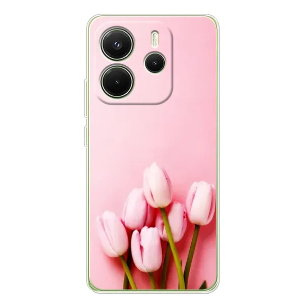 Чехол с рисунком «Розовые тюльпаны» для Xiaomi Redmi Note 14 4G (EU) Чехол с рисунком «Розовые тюльпаны» для Xiaomi Redmi Note 14 4G (EU)