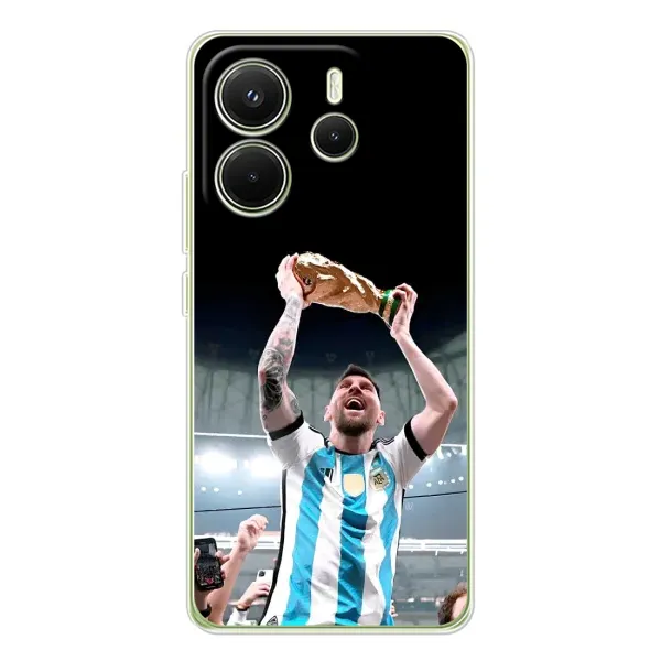 Чехол с рисунком «Счастливый Месси» для Xiaomi Redmi Note 14 4G (EU)
