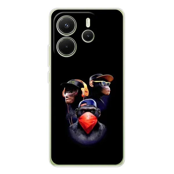 Чехол с рисунком «Три обезьяны» для Xiaomi Redmi Note 14 4G (EU) Чехол с рисунком «Три обезьяны» для Xiaomi Redmi Note 14 4G (EU)