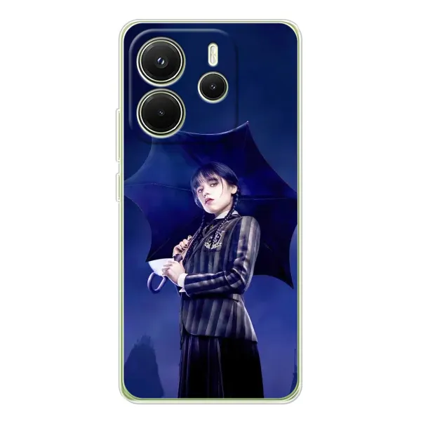 Чохол з малюнком «Венсдей з парасолькою» для Xiaomi Redmi Note 14 4G (EU) Чохол з малюнком «Венсдей з парасолькою» для Xiaomi Redmi Note 14 4G (EU)