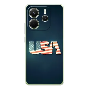 Чохол Прапор USA для Xiaomi Redmi Note 14 4G (USA)