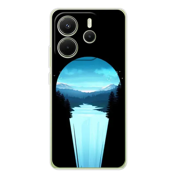Чехол с рисунком «Синий Водопад» для Xiaomi Redmi Note 14 4G (EU) Чехол с рисунком «Синий Водопад» для Xiaomi Redmi Note 14 4G (EU)