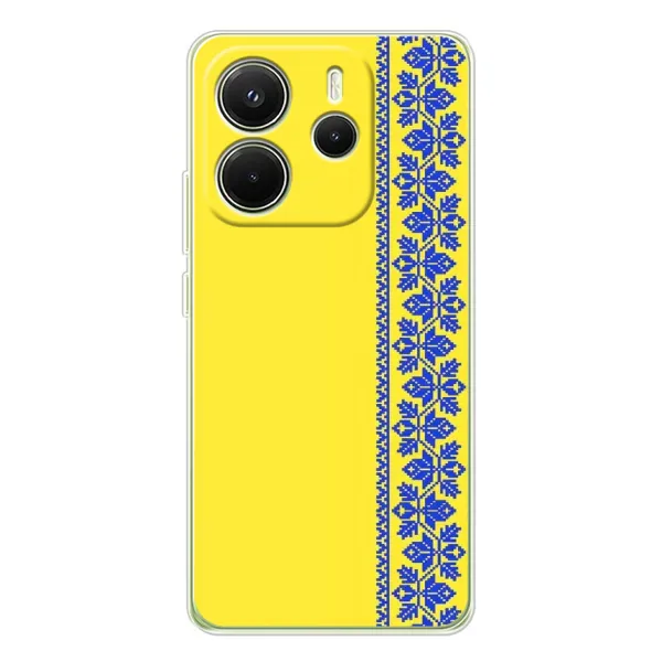Чехол с рисунком «Вышиванка на желтом» для Xiaomi Redmi Note 14 4G (EU) Чехол с рисунком «Вышиванка на желтом» для Xiaomi Redmi Note 14 4G (EU)