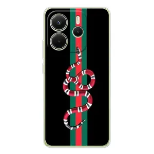 Чохли бренд ГУЧЧІ для Xiaomi Redmi Note 14 4G (Змій Гуччі)