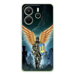 Патриотический Чехол для Xiaomi Redmi Note 14 4G (ЗСУ з крильями)