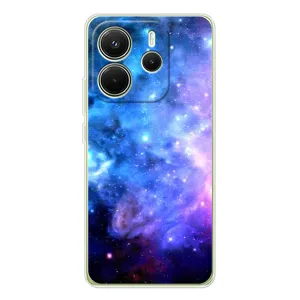 Чехлы КОСМОС для Xiaomi Redmi Note 14 4G (Звездный вид)
