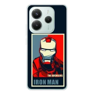 Чехол Супергерой Железный человек на Xiaomi Redmi Note 14 5G (Art Iron man)