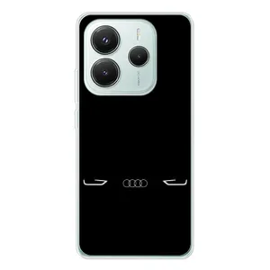 Силіконовий бампер з картинкою машини на Xiaomi Redmi Note 14 5G (Сілует Audi)