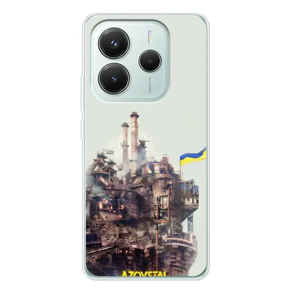 Чехол с рисунком «Азовсталь» для Xiaomi Redmi Note 14 5G Чехол с рисунком «Азовсталь» для Xiaomi Redmi Note 14 5G