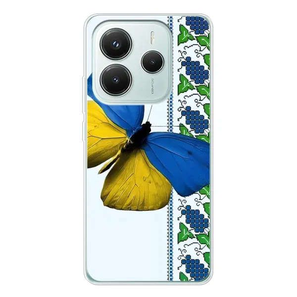 Чехол с рисунком «Бабочка» для Xiaomi Redmi Note 14 5G Чехол с рисунком «Бабочка» для Xiaomi Redmi Note 14 5G