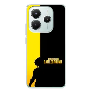 Чехол (TPU) с картинкой "Лого Пабг" на Редми Нот 14 5G (Battlegrounds)