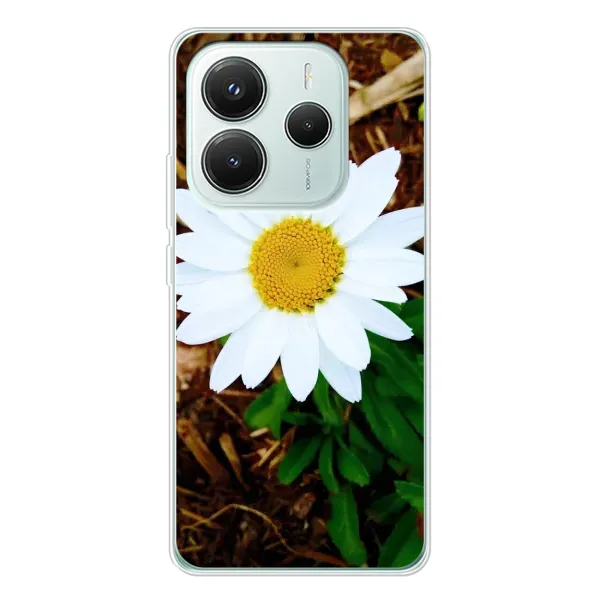 Чехол с рисунком «Белая ромашка» для Xiaomi Redmi Note 14 5G Чехол с рисунком «Белая ромашка» для Xiaomi Redmi Note 14 5G