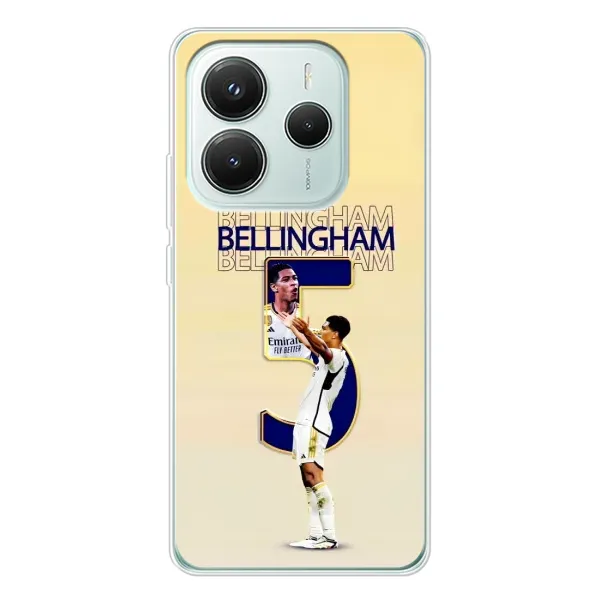Чехол с рисунком «Беллингем ,Реал 5» для Xiaomi Redmi Note 14 5G