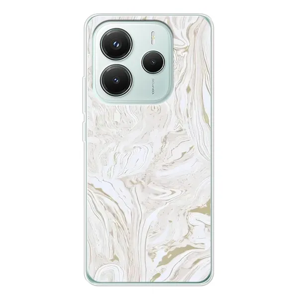 Чехол с рисунком «белый мрамор» для Xiaomi Redmi Note 14 5G