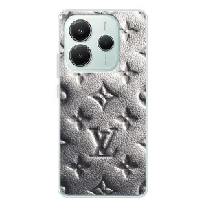 Текстурный Чехол Louis Vuitton для Редми Нот 14 5G (Бежевый ЛВ)