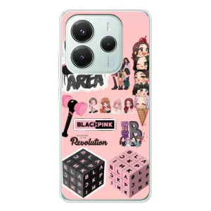 Чохли з картинкою для Xiaomi Redmi Note 14 5G (BLACK PINK колаж)