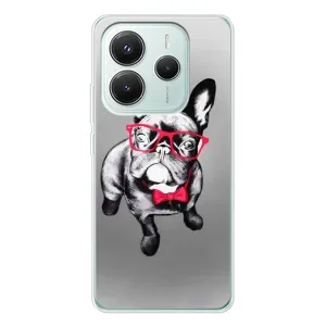 Чехол с рисунком «Бульдог в очках» для Xiaomi Redmi Note 14 5G