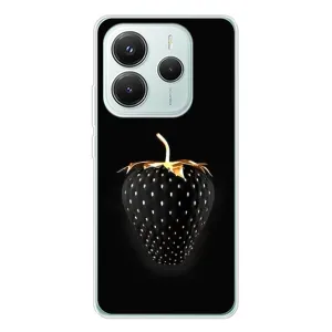 Чохол з зображенням смачної їжі для Xiaomi Redmi Note 14 5G (Чорна полуниця)