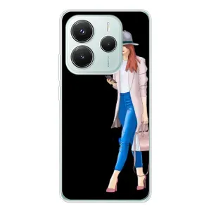 Чохол з картинкою Модні Дівчата Xiaomi Redmi Note 14 5G (Дівчина з телефоном)