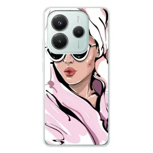 Чохол з картинкою Модні Дівчата Xiaomi Redmi Note 14 5G (Дівчина в халаті)
