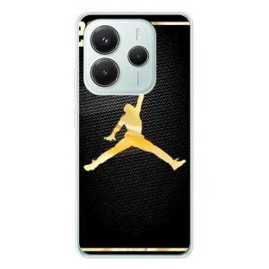Силиконовый Чехол Nike Air Jordan на Редми Нот 14 5G (Джордан 23)