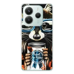 Силіконовий Чохол з Энотами на Xiaomi Redmi Note 14 5G (Єнот в окулярах)