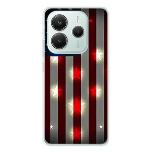 Чехол Флаг USA для Xiaomi Redmi Note 14 5G (Флаг США 2)