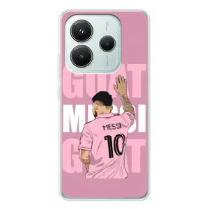 Чехлы Лео Месси в Майами на Xiaomi Redmi Note 14 5G (GOAT MESSI)