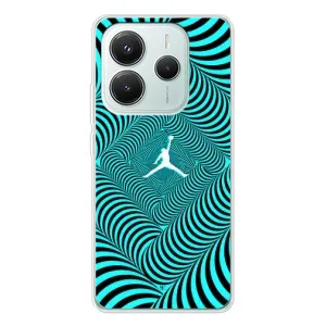Силиконовый Чехол Nike Air Jordan на Редми Нот 14 5G (Jordan)