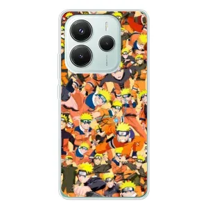 Чохли з принтом НАРУТО на Xiaomi Redmi Note 14 5G (Коллаж Наруто)