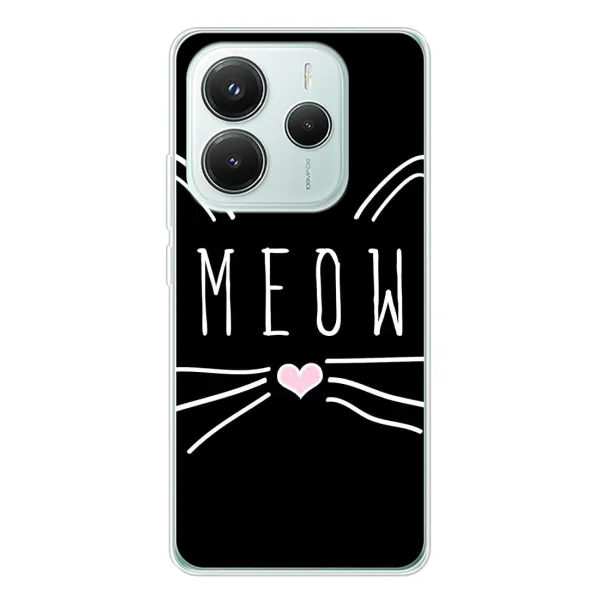 Чехол с рисунком «КОТИК MEOW» для Xiaomi Redmi Note 14 5G Чехол с рисунком «КОТИК MEOW» для Xiaomi Redmi Note 14 5G