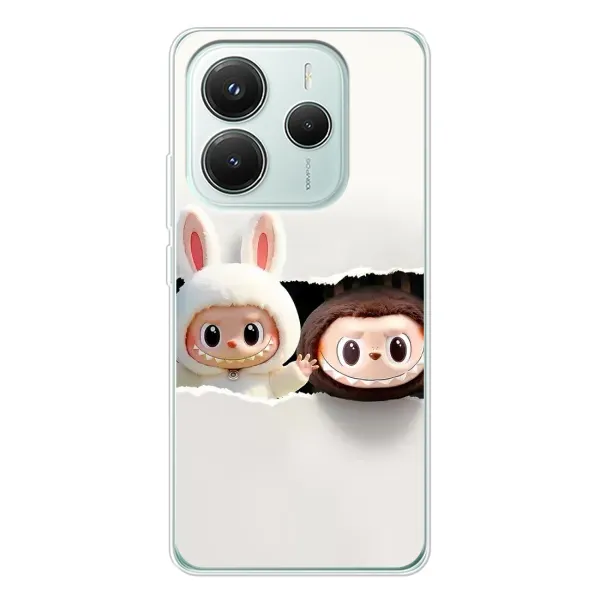 Чехол с рисунком «Фигурки Labubu» для Xiaomi Redmi Note 14 5G Чехол с рисунком «Фигурки Labubu» для Xiaomi Redmi Note 14 5G